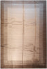 Load image into Gallery viewer, 9.1 x 12.1 Contemporary beige Brown Plain Field Handmade Wool Rug F-5383