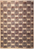 Load image into Gallery viewer, 8 x 10 Beige Brown Black Modern Handmade Wool Rug #5407