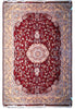 Load image into Gallery viewer, 6.6 x 9.10 Burgundy Bamboo Silk Turkish Rug Elegant #F-5556