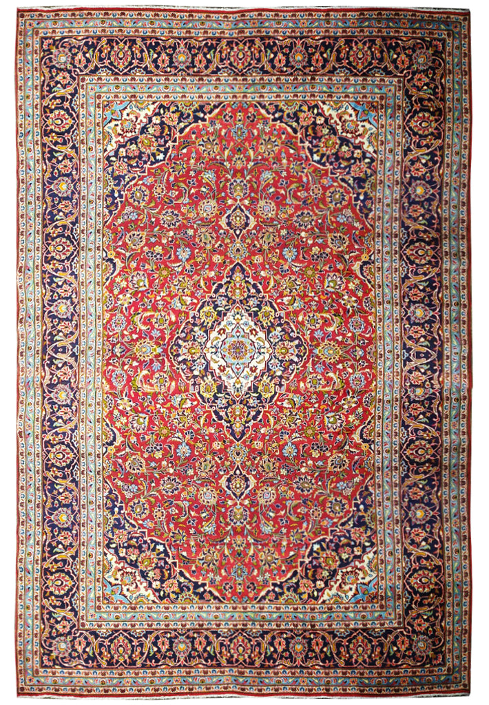 9.10 x 15.8 Persian Kashan Rug Classic Quality Carpet #F-5583
