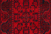 Load image into Gallery viewer, 2.9 x 9.7 Dark Red Afghan Khal Mohammadi Rug Ethnic Tribal Rug PK72