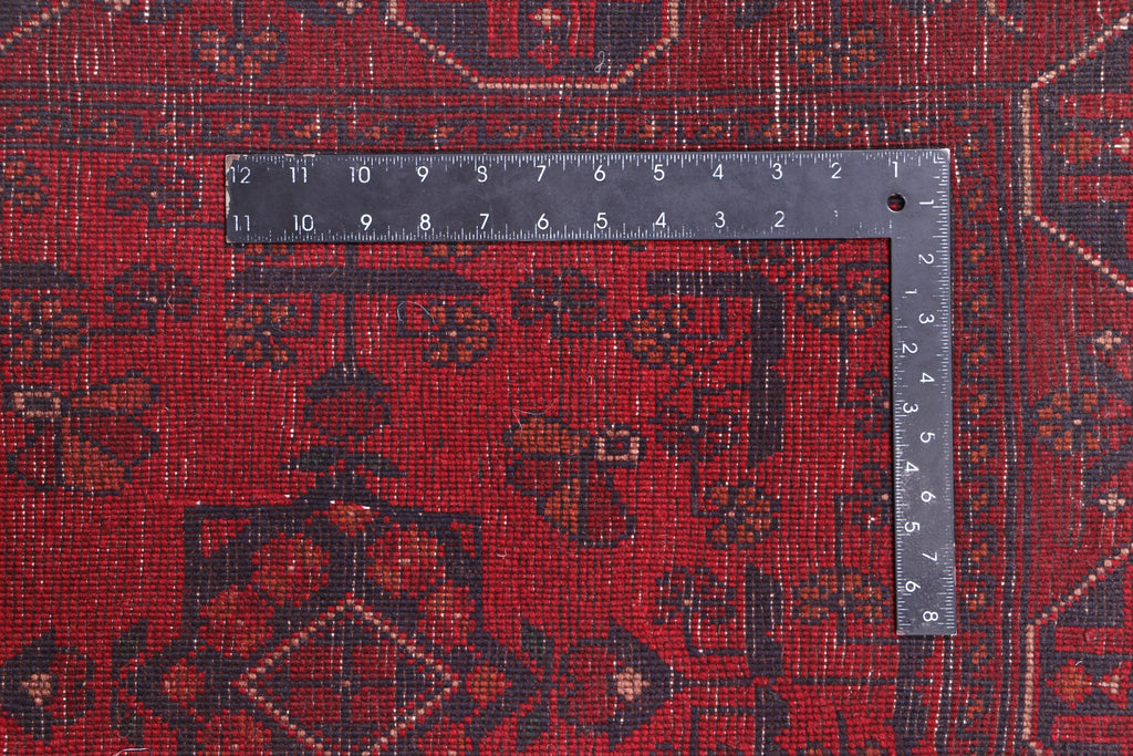 15 FOOT HALLWAY RUNNER 3' x 15' Dark Red Afghan Khal Mohammadi Rug Ethnic Tribal Rug PK73