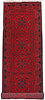 Load image into Gallery viewer, 2.11 x 9.4 RUNNER Dark Red Afghan Khal Mohammadi Rug Ethnic Tribal Rug PK76