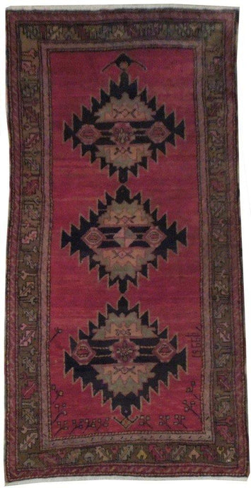 4x8 Antique Caucasian Kazak Dated Rug - Caucsian Region - bestrugplace