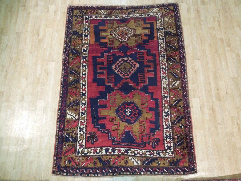 5 x 7.2 Pink Antique Caucasian Kazak Rug #B-71223