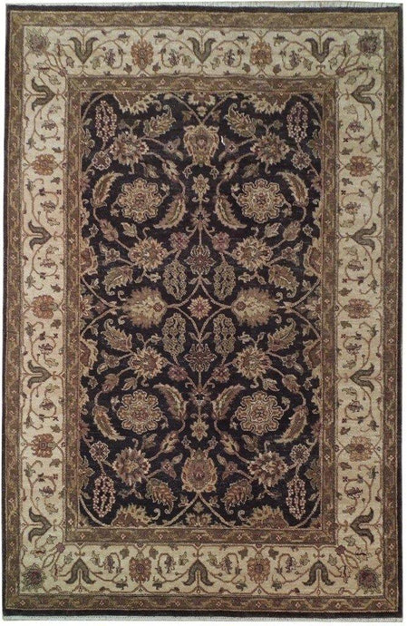 6x9 Vegetable Dyed Chobi Rug - India - bestrugplace