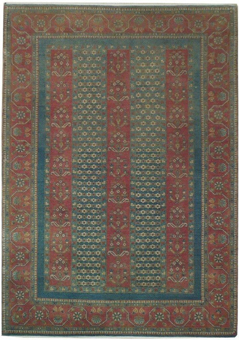 5x6 Fine Vegetable Dyed Chobi Rug - India - bestrugplace