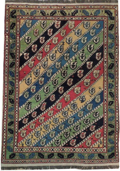 Multi-Color 5' x 7' Kazak Rug - bestrugplace