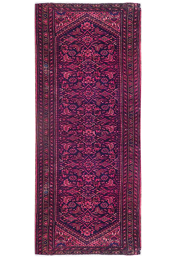 4' x 9' Red Pink-Semi-Antique-Persian-Herati-Runner.jpg