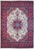 Load image into Gallery viewer, 7.11 x 10.10 Ivory Semi-Antique Persian Sarouk Rug 71942