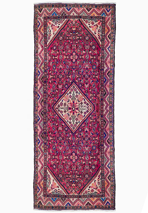 5' x 10'-Red-Semi-Antique-Persian-Herati-Runner.jp
