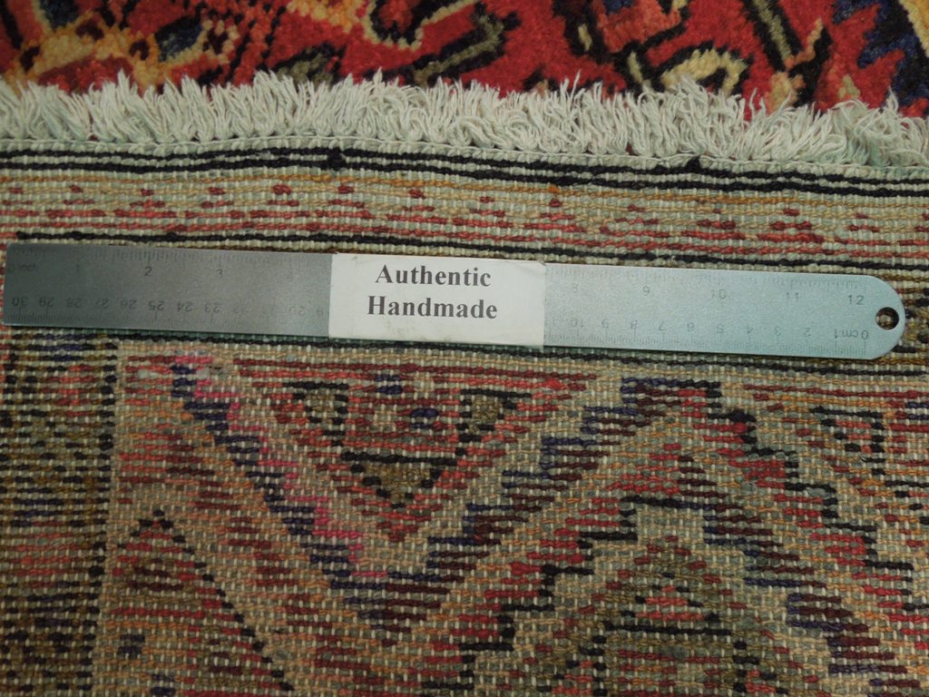 5.4 x 10.3 Maroon Semi-Antique Persian Herati Runner #B-72196