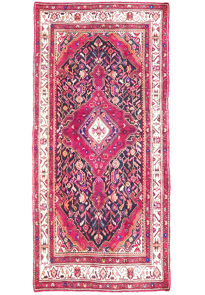5' x 10' Darkish-Pink-Semi-Antique-Persian-Hamadan-Runner.jpg