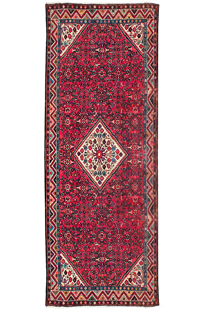 5' x 11' Red-Semi-Antique-Persian-Herati-Runner.jpg