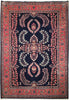 Load image into Gallery viewer, 7.2 x 10 Navy Blue Fine Persian Lilihan Sarouk Rug 72317