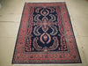 Load image into Gallery viewer, 7.2 x 10 Navy Blue Fine Persian Lilihan Sarouk Rug 72317