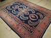 Load image into Gallery viewer, 7.2 x 10 Navy Blue Fine Persian Lilihan Sarouk Rug 72317