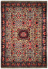 Load image into Gallery viewer, 6.6 x 10.4 Ivory Fine Persian Floral Bijar Rug 72324
