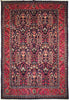 Load image into Gallery viewer, 7 x 10 Navy Blue Fine Persian Sarouk Bijar Rug 72326