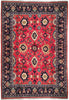 Load image into Gallery viewer, 7 x 10.6 Salmon Pink Fine Persian Mahal Rug 72327