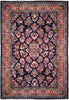 Load image into Gallery viewer, 6.7 x 10.7 Midnight Blue Fine Persian Sarouk Rug 72334