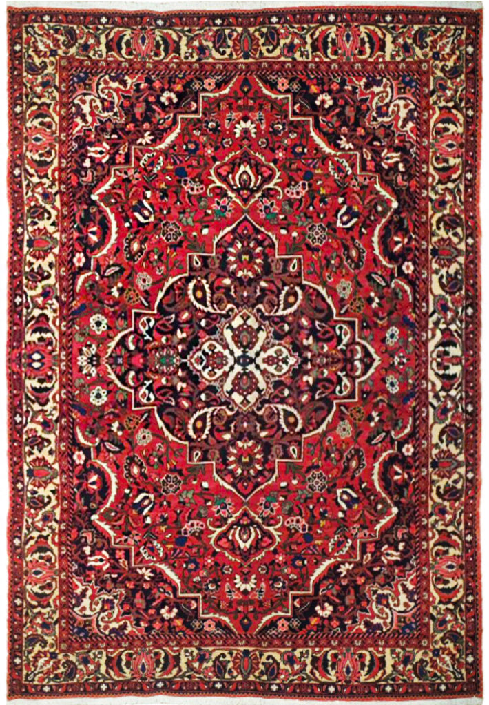 7 x 10 Red Fine Persian Bakhtiar Rug 72339