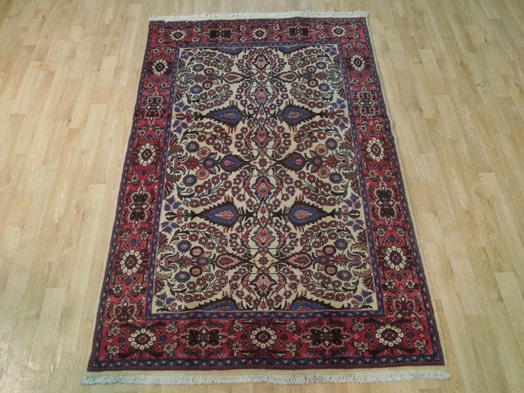 4.6 x 6.8 Persian Lilihan Sarouk Rug #B-72359