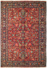 Load image into Gallery viewer, 6.10 x 10.8 Peach Salmon Fine Persian Floral Bijar Rug 72364