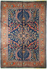 Load image into Gallery viewer, 7.2 x 10.6 Navy Blue Persian Lilihan Sarouk Rug 72385