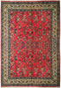 Load image into Gallery viewer, 7.3 x 10.3 Pinky Salmon Persian Sarouk Wool Rug 72414