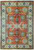 Load image into Gallery viewer, 7 x 10.6 Terra Cotta Color Fine Persian Soltanabad Mahal Rug 72423