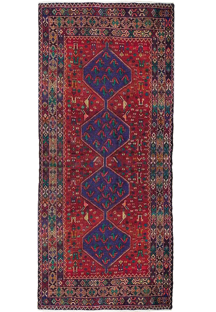 5.2 x 9.4 Red Persian Klardasht Runner 72459