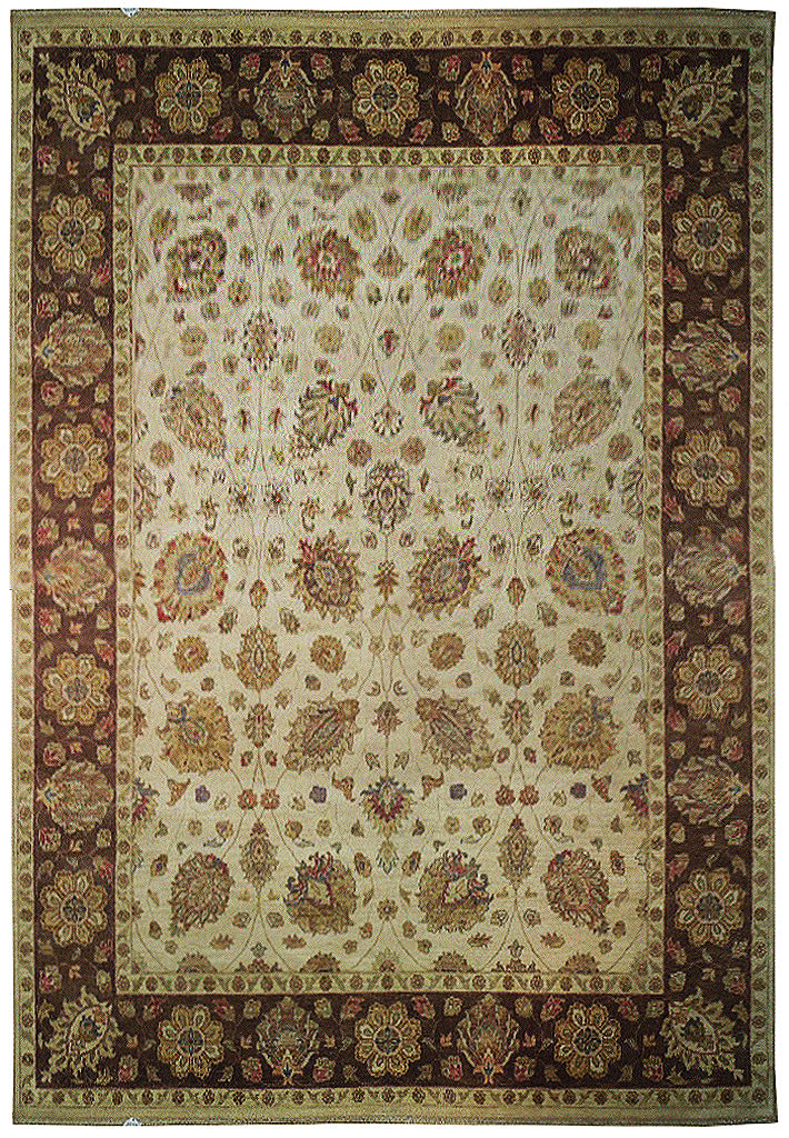 8.2 x 10.2 Ivory Vegetable Dyed Chobi Rug 72583