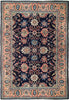 Load image into Gallery viewer, 7 x 10.6 Midnight Blue Persian Tabriz Rug 72728