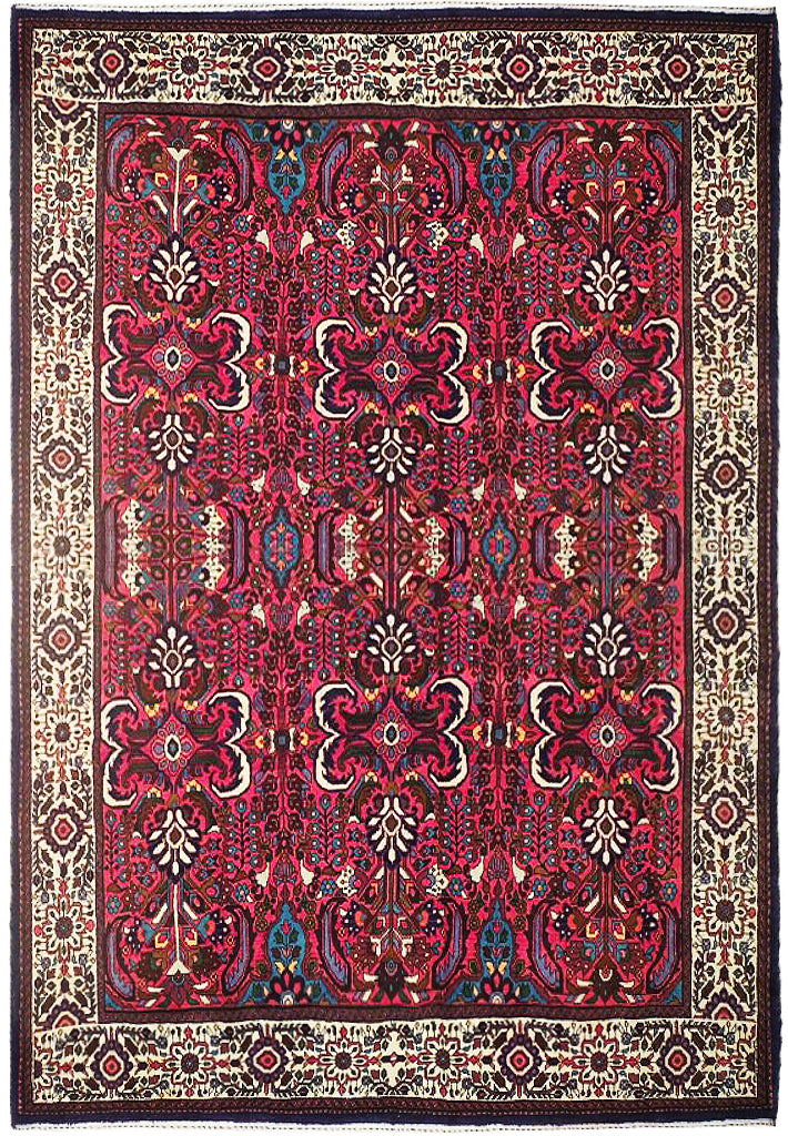 7 x 9.9 TRIBAL Persian Bakhtiar Rug 72729