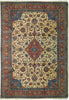 Load image into Gallery viewer, 8.2 x 11.8 Ivory Fine Persian Tabriz Rug 72745