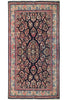 Load image into Gallery viewer, 6.10 x 10.7 Navy Blue Fine Persian Sarouk Rug 72774