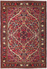 Load image into Gallery viewer, 5.3 x 8.7 Red Semi Antique Persian Afhar Rug 72841