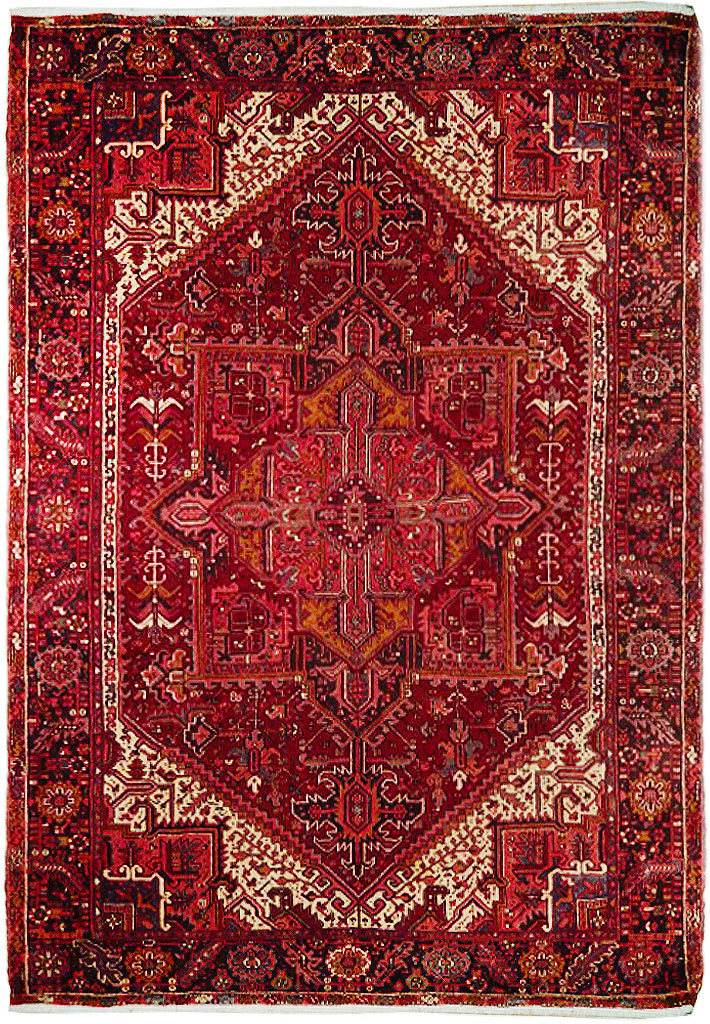 8.5 x 11.5 RICH DENSE TRIBAL Persian Heriz Rug 73157