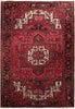 Load image into Gallery viewer, 7.10 x 10.7 Maroon Semi-Antique Persian Heriz Rug #B-73181