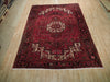Load image into Gallery viewer, 7.10 x 10.7 Maroon Semi-Antique Persian Heriz Rug #B-73181