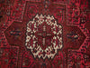 Load image into Gallery viewer, 7.10 x 10.7 Maroon Semi-Antique Persian Heriz Rug #B-73181
