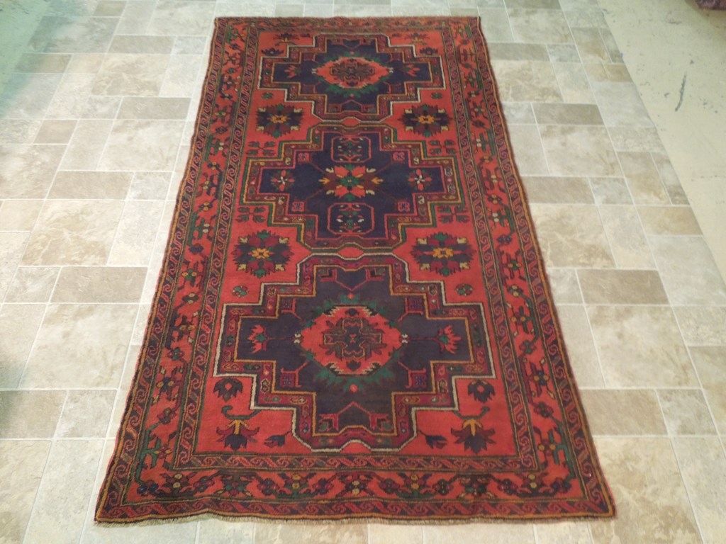 4' x 8' Red-Semi-Antique-Russian-Kazak-Runner.jpg