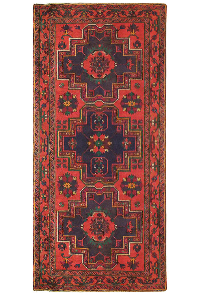 4' x 8' Red-Semi-Antique-Russian-Kazak-Runner.jpg