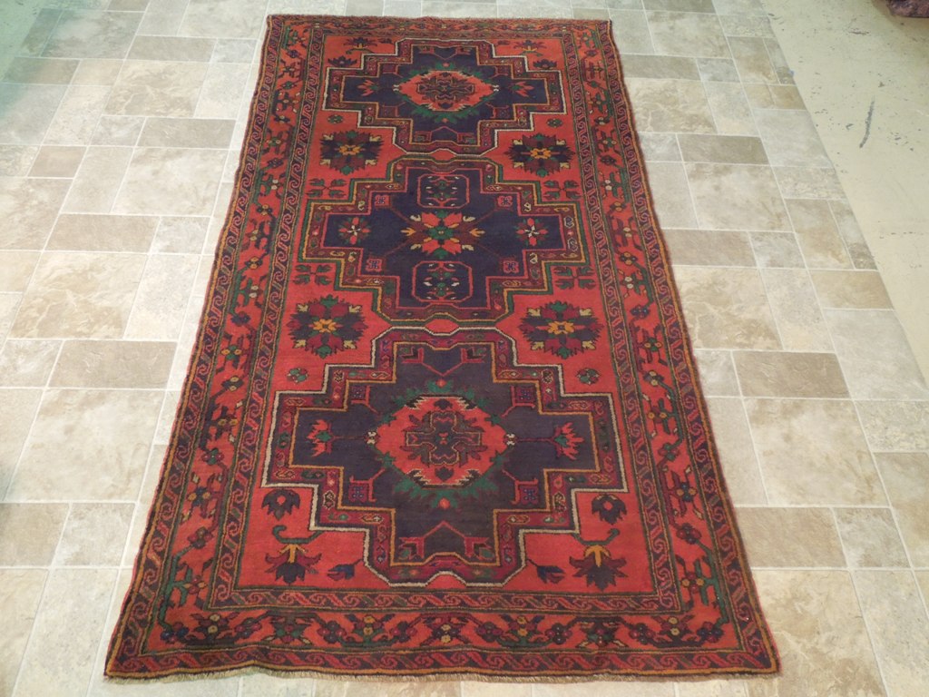 4' x 8' Red-Semi-Antique-Russian-Kazak-Runner.jpg