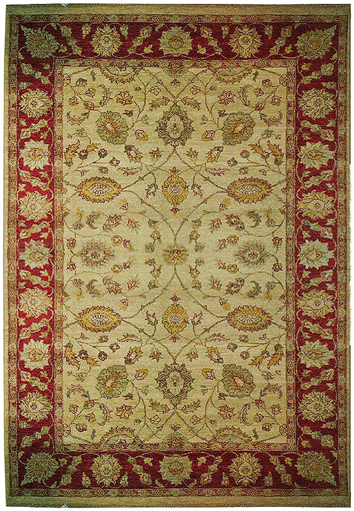 5.8 x 9 Ivory Vegetable Dyed Chobi Rug 73638