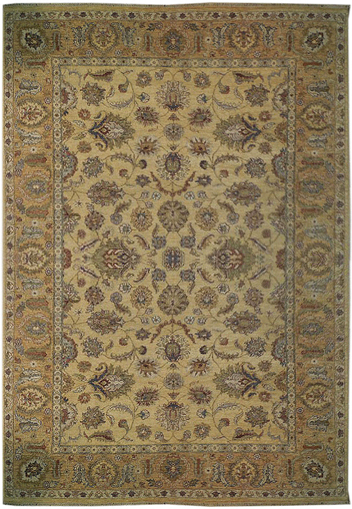 6 x 9.6 Beige Vegetable Dyed Chobi Rug 73655