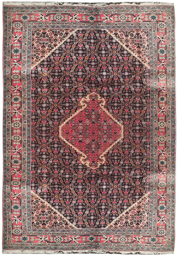7.2 x 9.9 Light Red Semi-Antique Persian Koliai Rug 73911