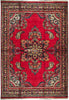 Load image into Gallery viewer, 5.3 x 6.9 Red Semi Antique Persian Sarouk Rug 73943