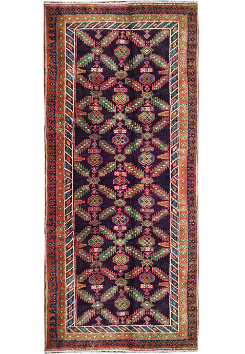 4' x 9' Navy-Blue-Semi-Antique-Persian-Hamadan-Runner.jpg